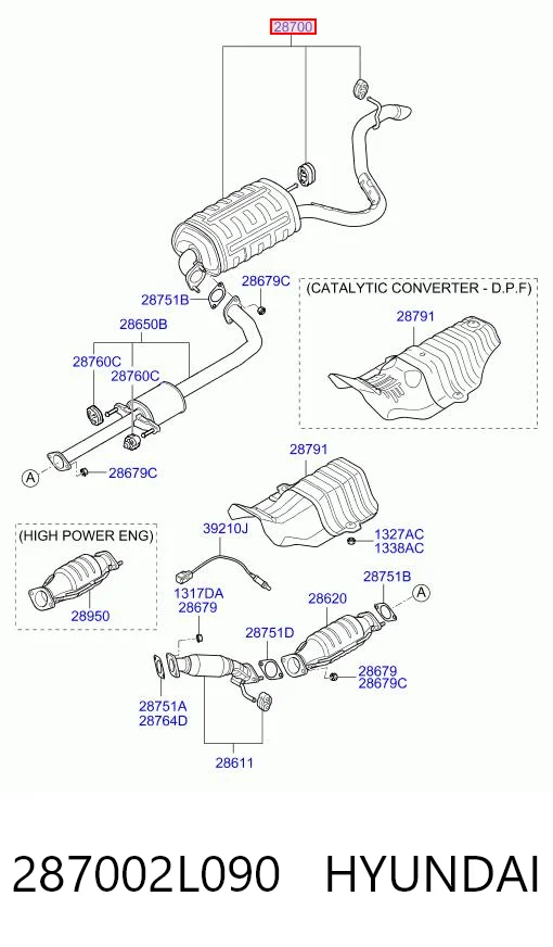 Silencioso trasero para Hyundai I10  (PA)