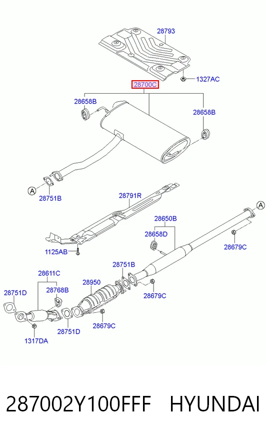 Silencioso trasero Hyundai Tucson  (TM)
