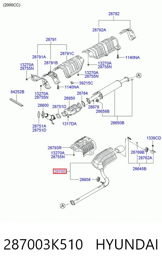Comprar Silenciador trasero Hyundai Sonata V NF a bajo precio