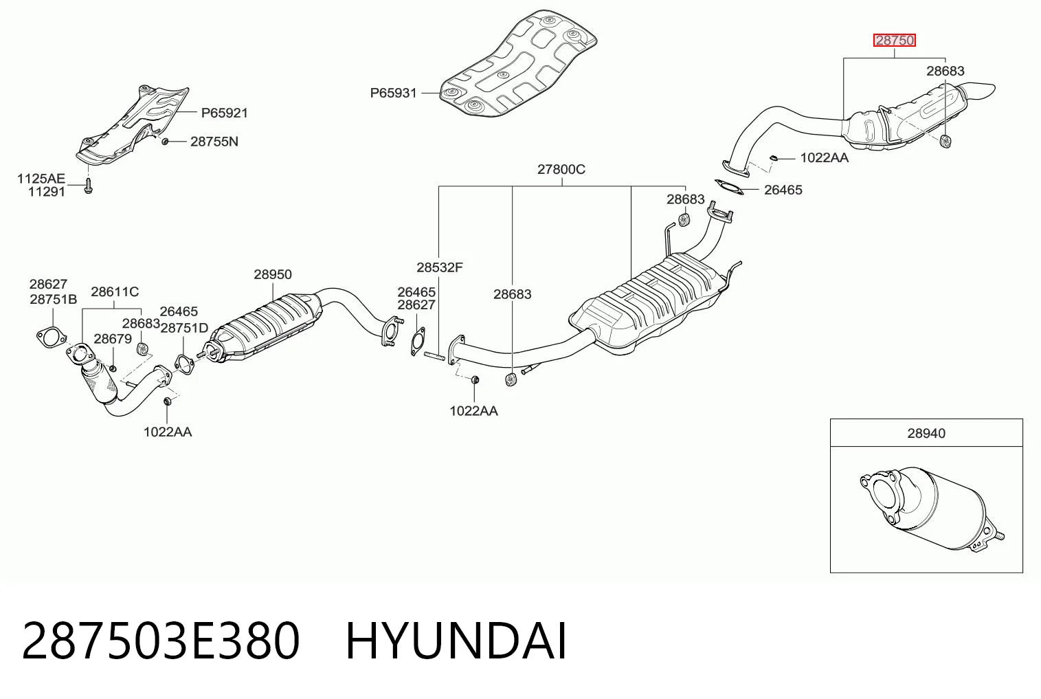 287503E380 Hyundai/Kia