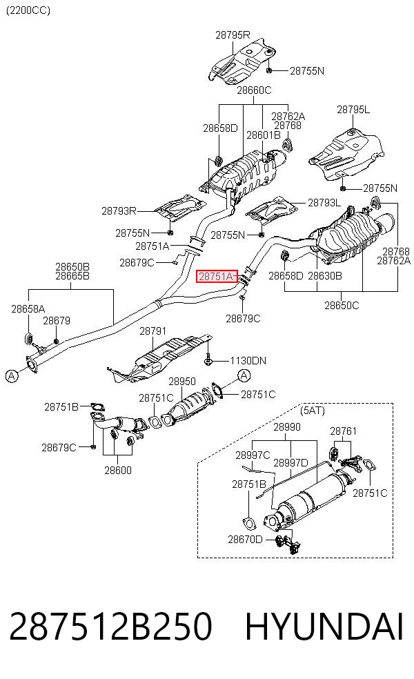 Junta de tubo de escape Chrysler 287513S000 precio, desde 7,21 EUR