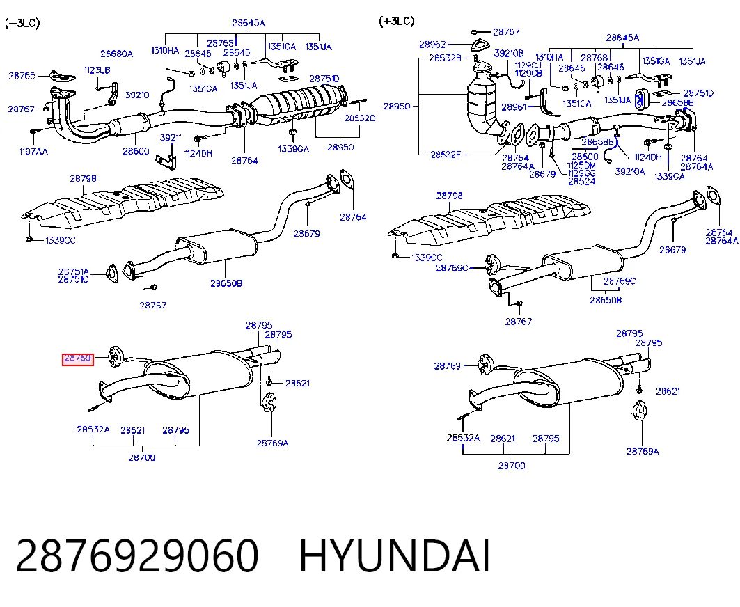 Soporte escape para Hyundai H100 P