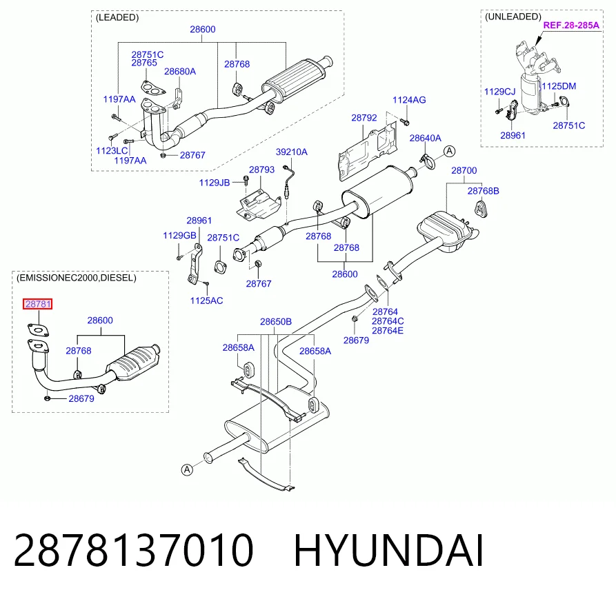 Comprar Junta de escape Hyundai Accent II LC