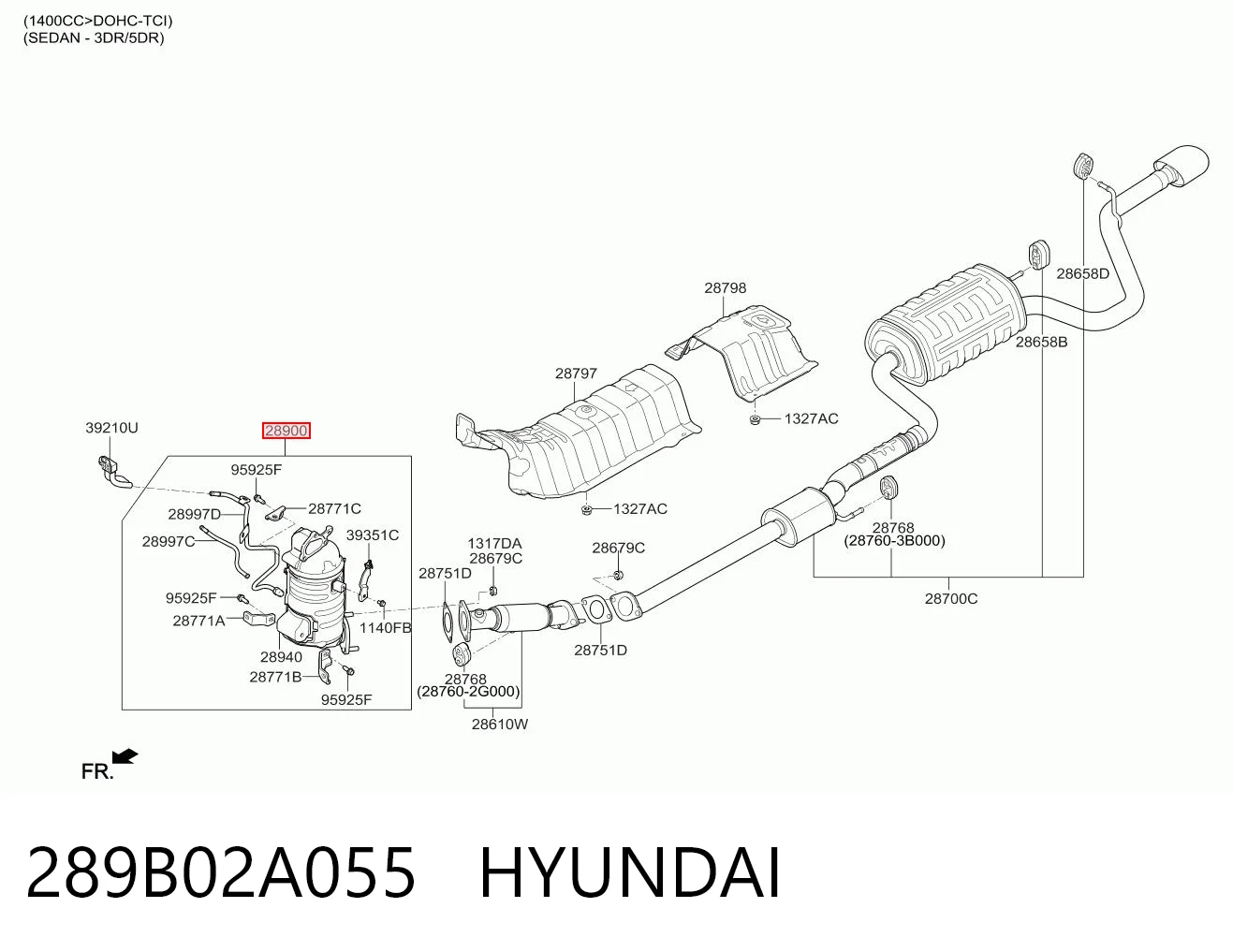 289B02A055 Hyundai/Kia