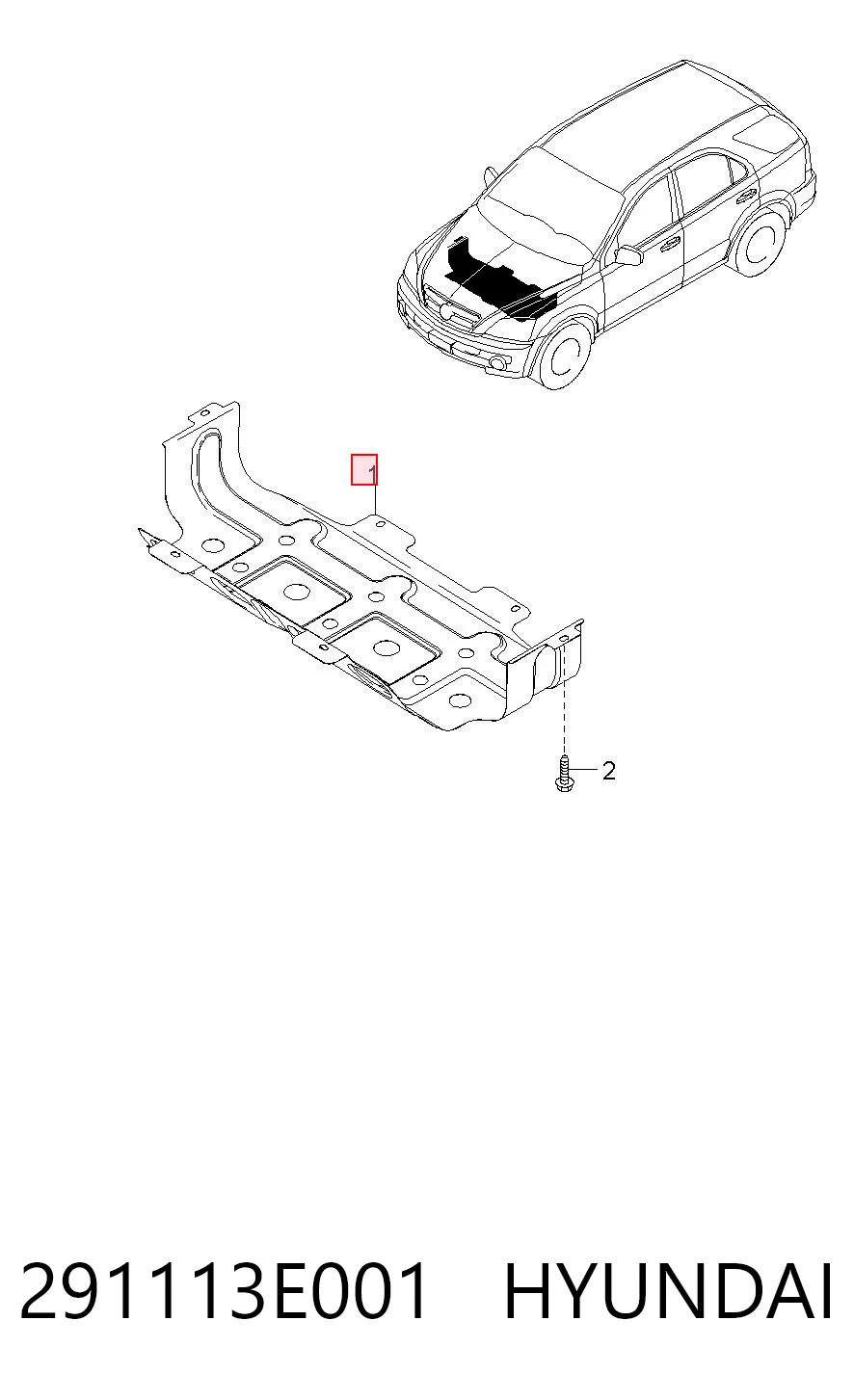 Protección motor / empotramiento para KIA Sorento JC