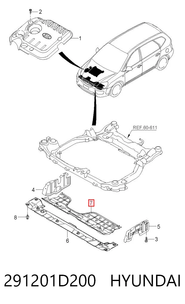 Comprar Protección de cárter KIA Carens  FG a bajo precio