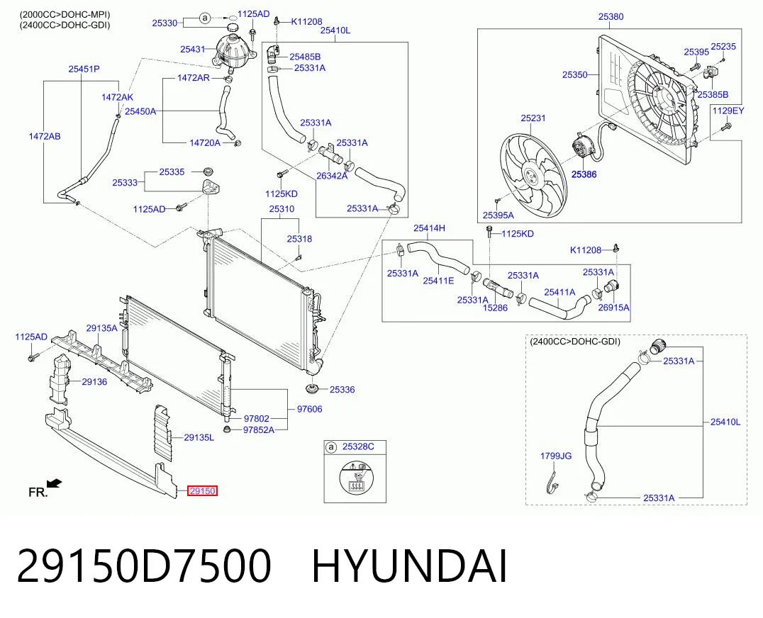 29150D7500 Hyundai/Kia