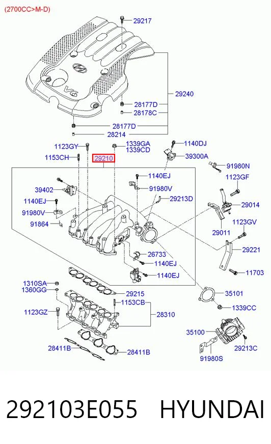 292103E055 Hyundai/Kia