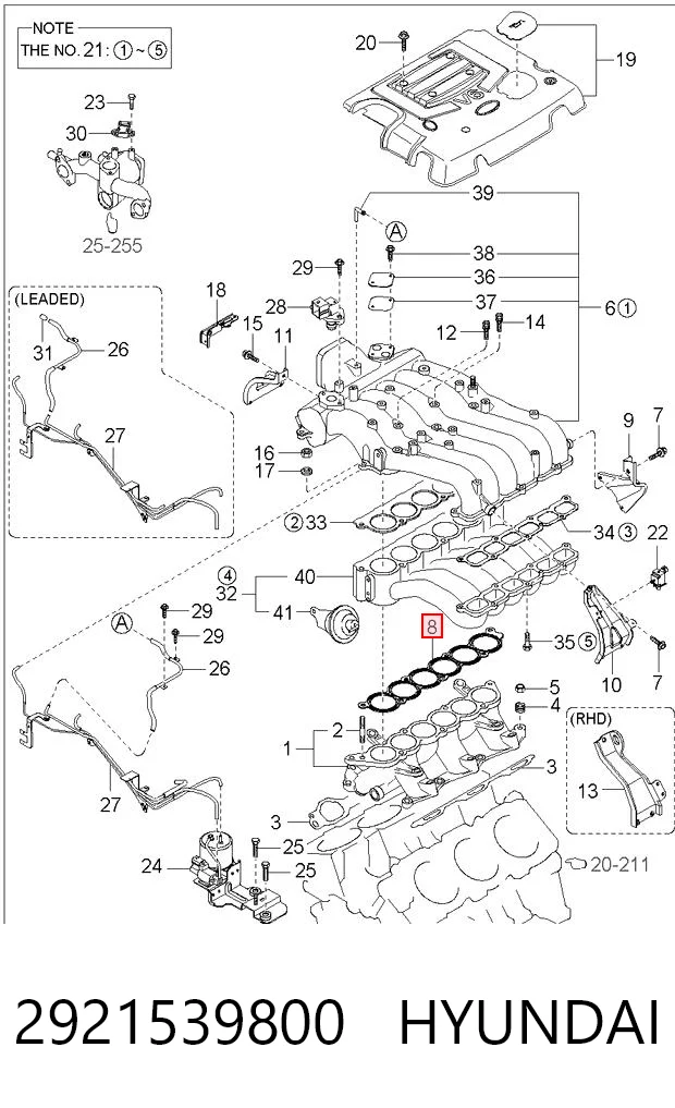 2921539800 Hyundai/Kia