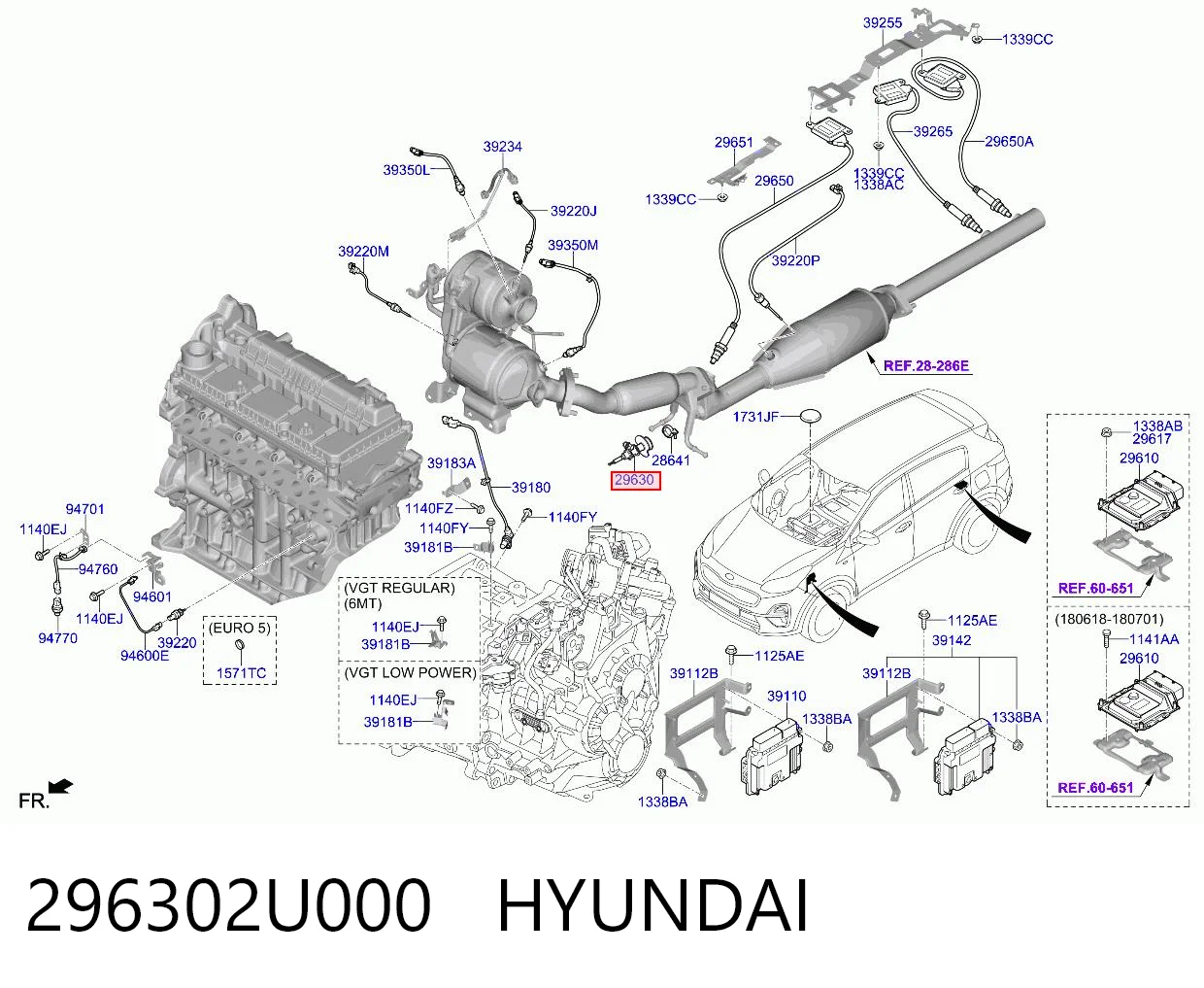 296302U000 Hyundai/Kia Inyector AdBlue