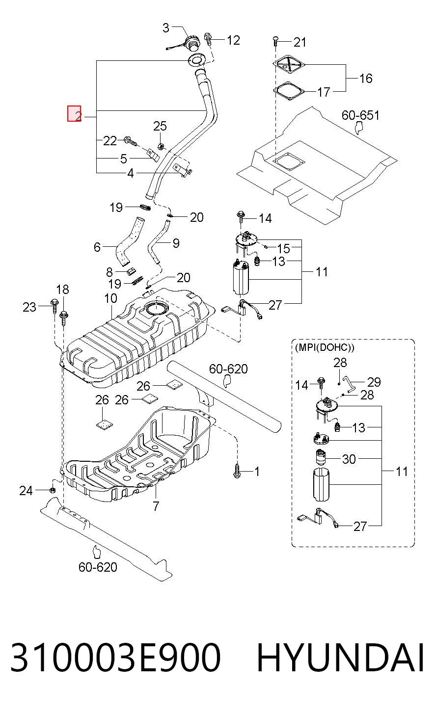 310003E900 Hyundai/Kia