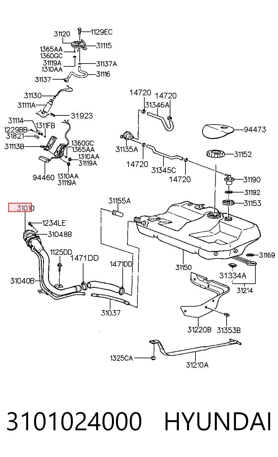 3101024000 Hyundai/Kia
