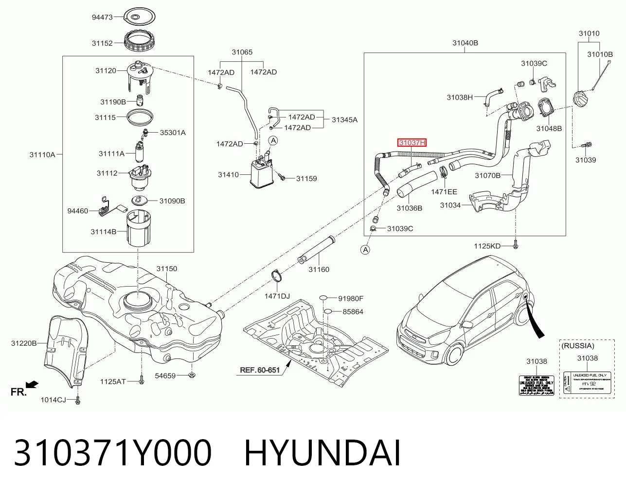 310371Y000 Hyundai/Kia