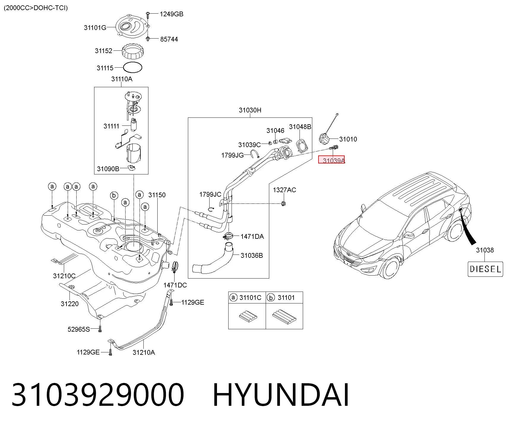 3103929000 Hyundai/Kia