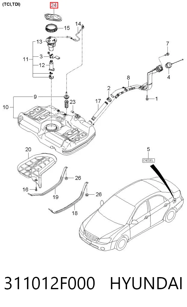 311012F000 Hyundai/Kia