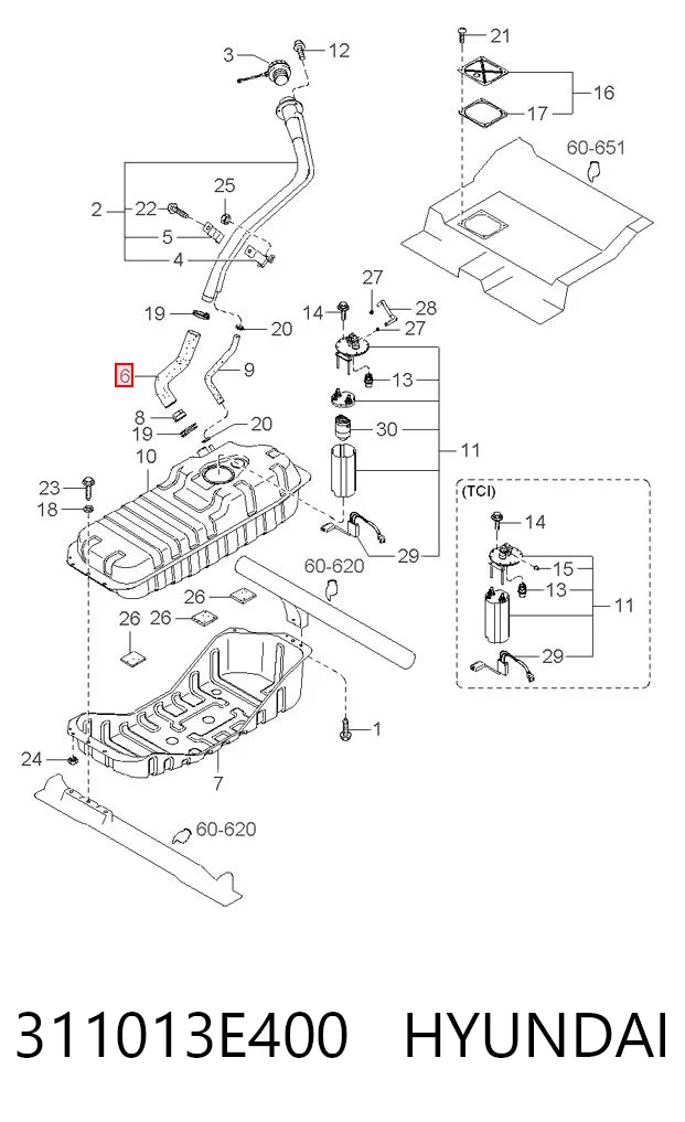 311013E400 HYUNDAI