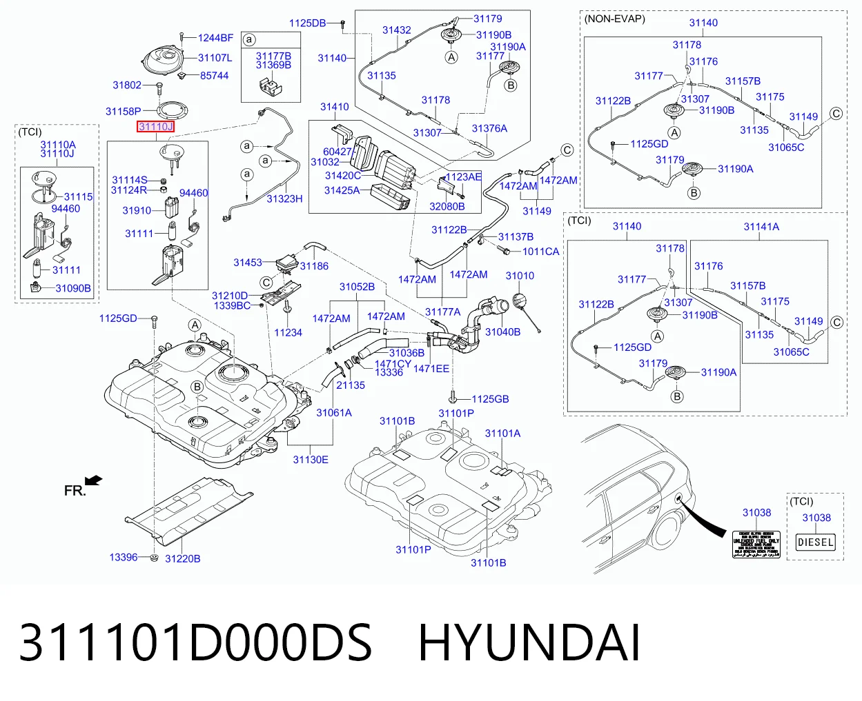 311101D000DS Hyundai/Kia