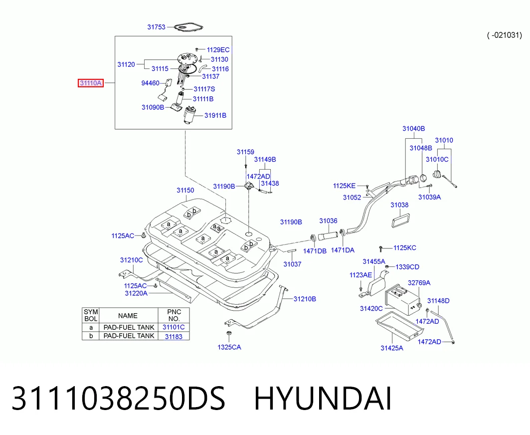 Módulo de alimentación de combustible para Hyundai Sonata IV EU4