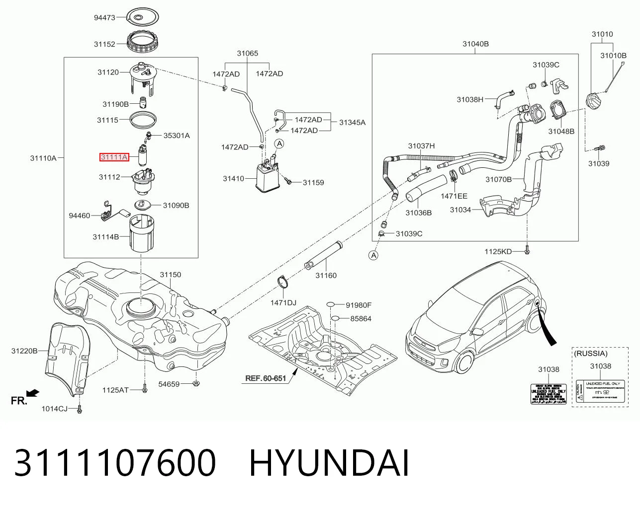 3111107600 Hyundai/Kia