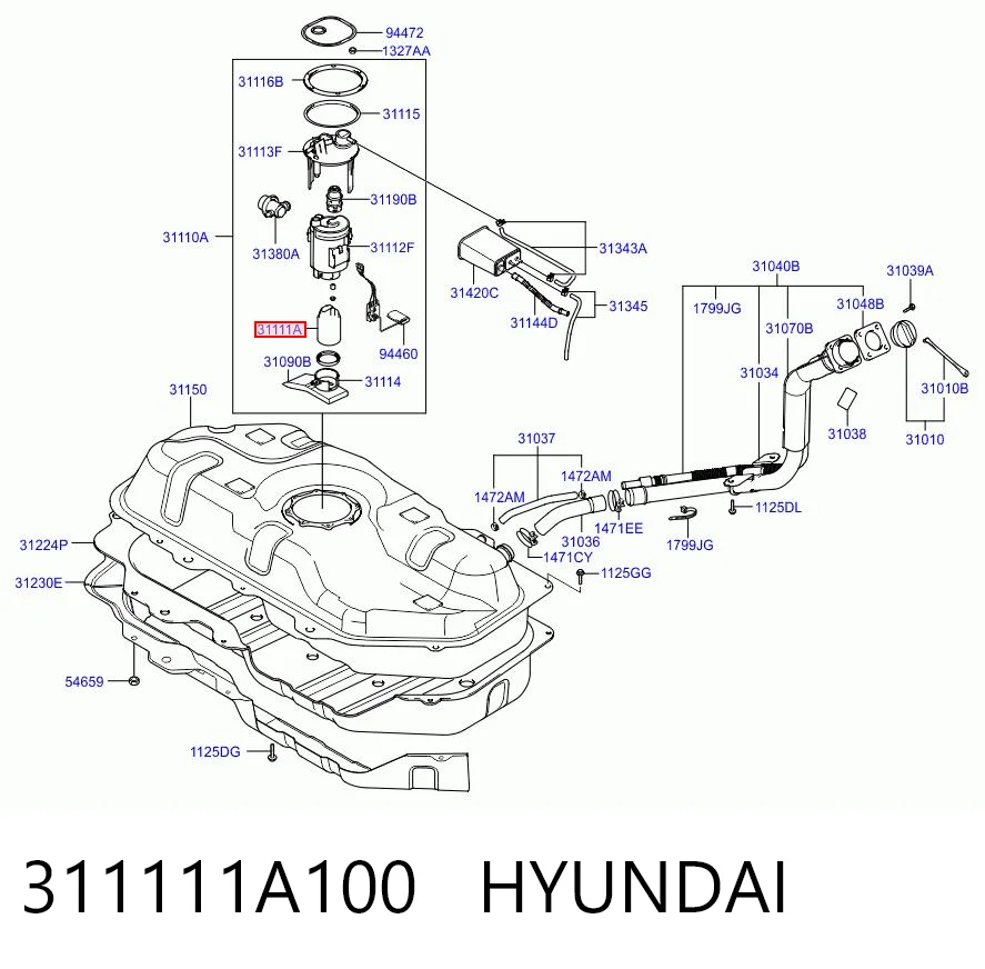 Bomba de combustible eléctrica sumergible  Chrysler 68315823AA precio, desde 31,07 EUR