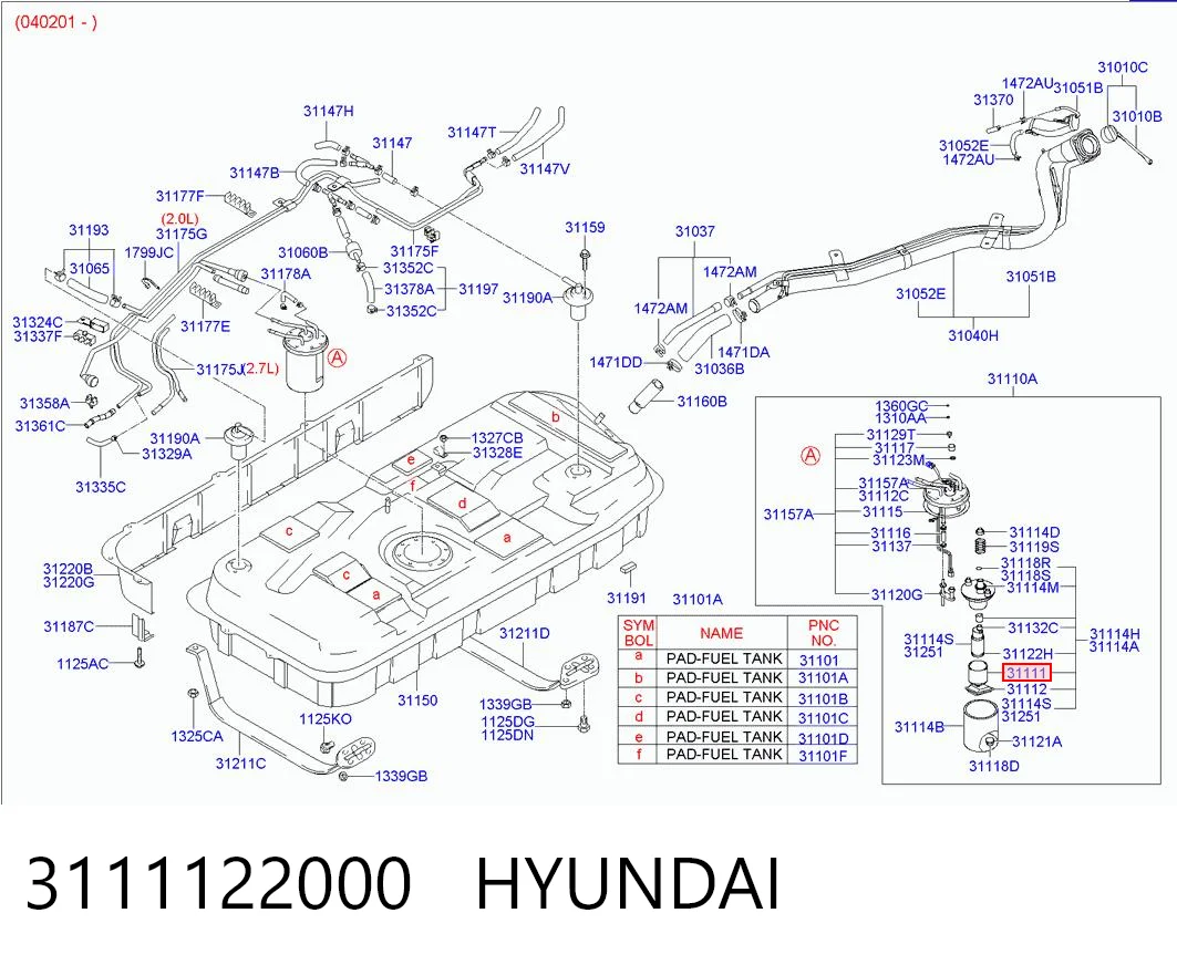 3111122000 Hyundai/Kia