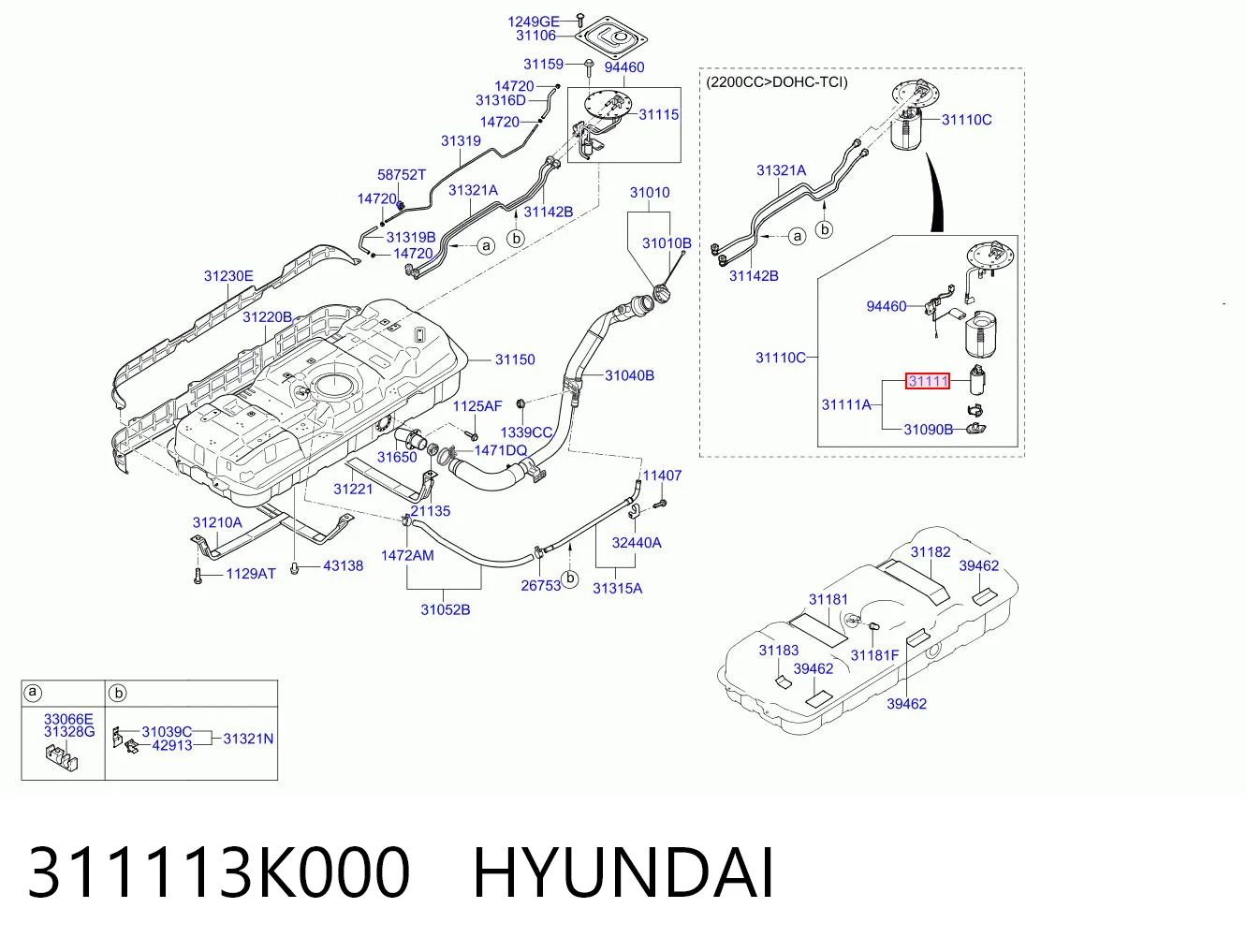 311113K000 Hyundai/Kia