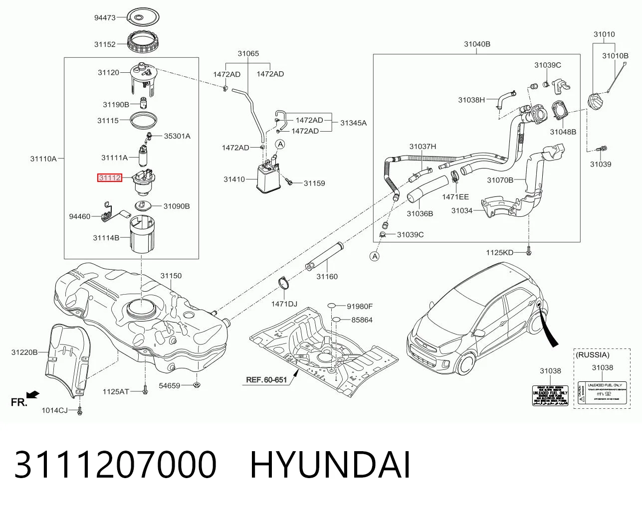 3111207000 Hyundai/Kia