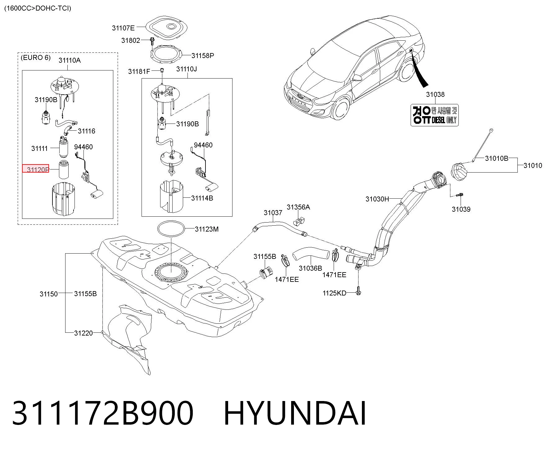311172B900 Hyundai/Kia