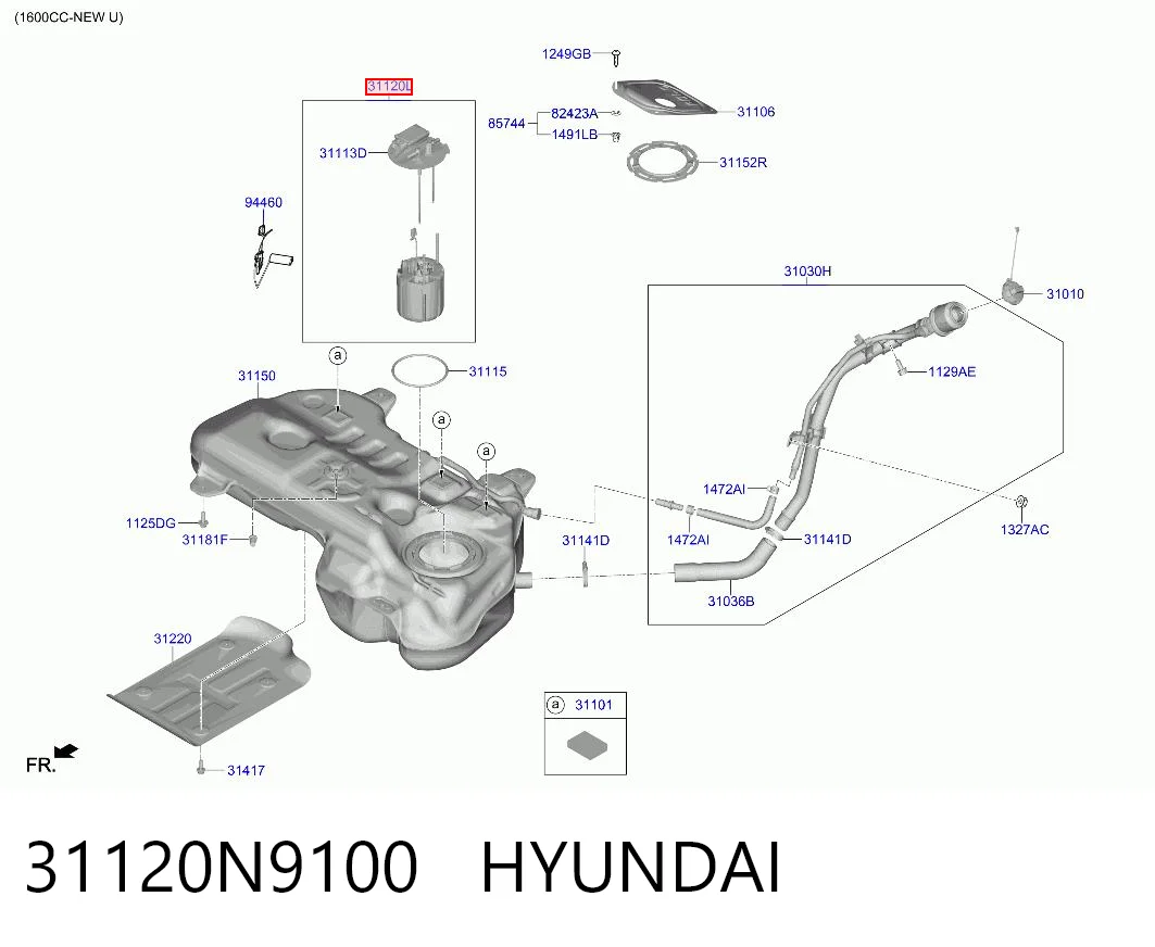 Comprar Módulo de bomba de combustible con sensor de nivel de combustible Hyundai Tucson IV NX4E a bajo precio