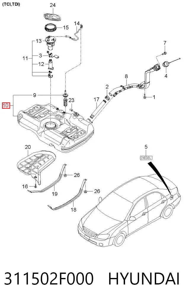 311502F000 Hyundai/Kia