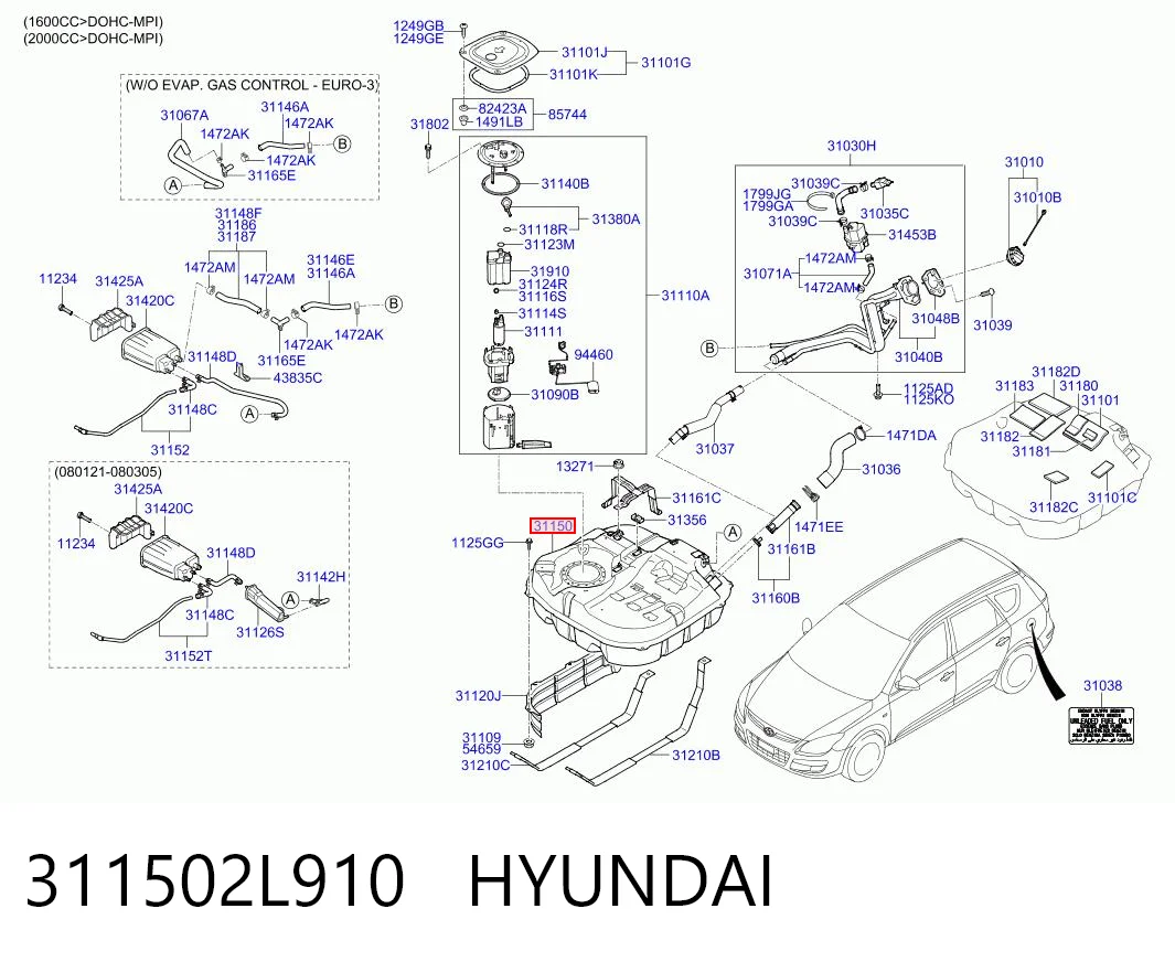 311502L910 Hyundai/Kia