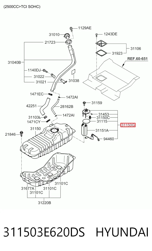 Comprar Aforador de nivel de combustible KIA Sorento  JC a bajo precio