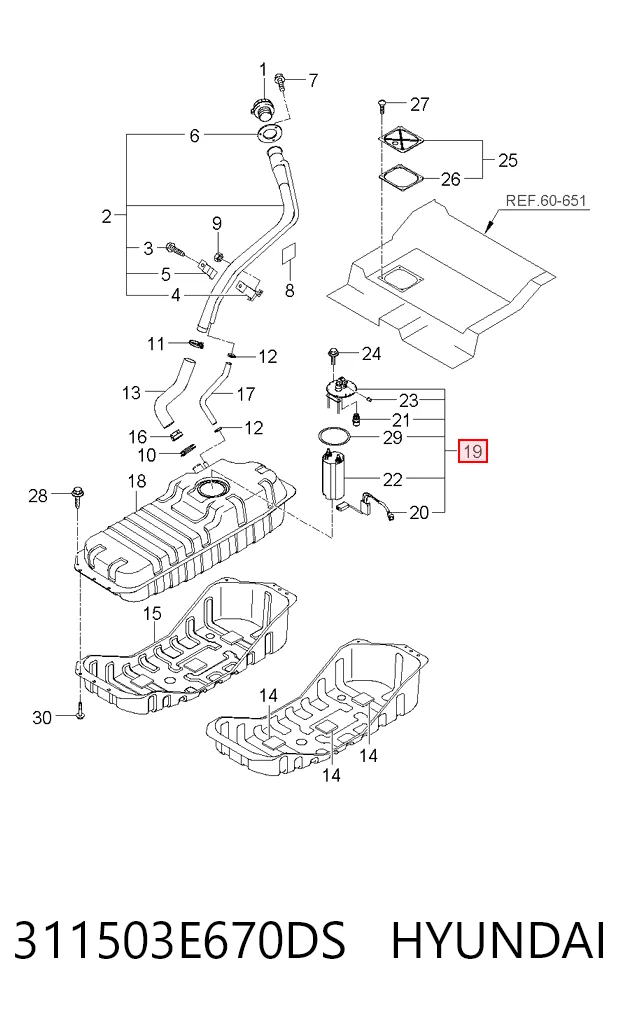 Módulo de alimentación de combustible KIA Sorento  (2006-2011)