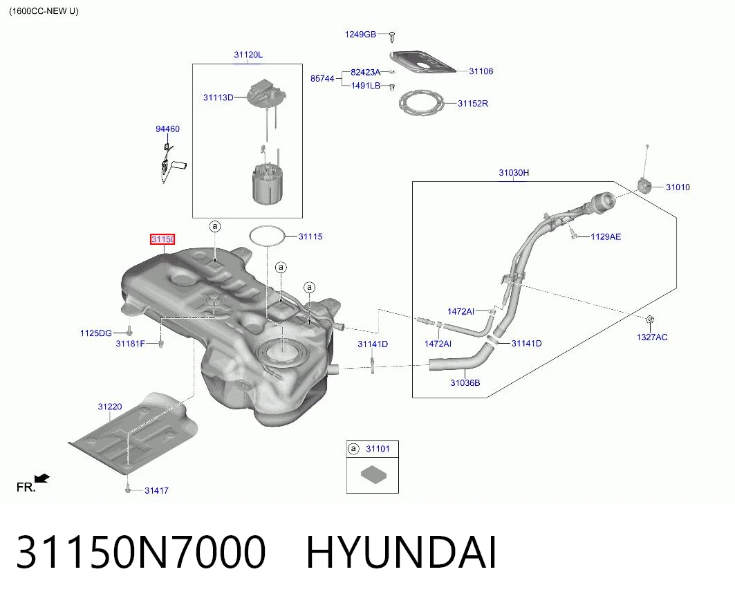 Comprar Depósito de combustible Hyundai Tucson IV NX4E a bajo precio