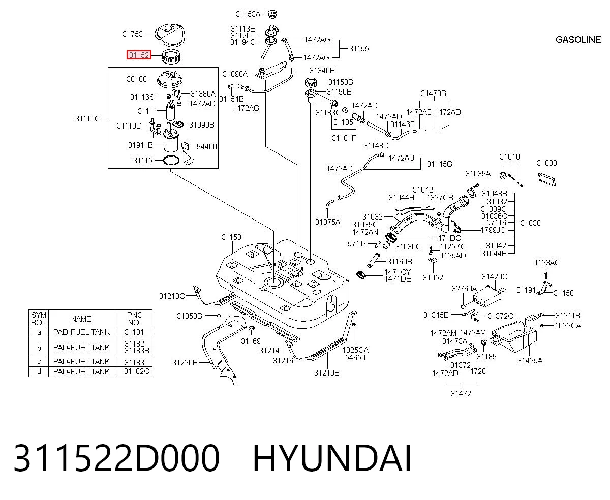 311522D000 Hyundai/Kia
