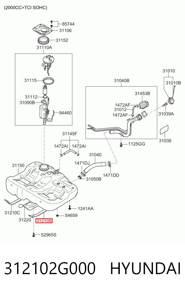 312102G000 Hyundai/Kia