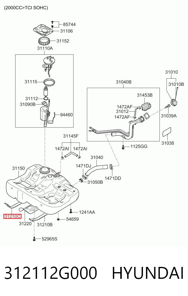 312112G000 Hyundai/Kia