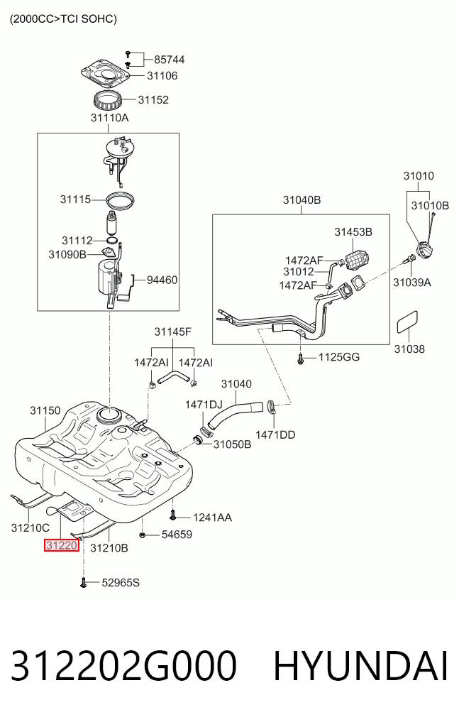 312202G000 Hyundai/Kia