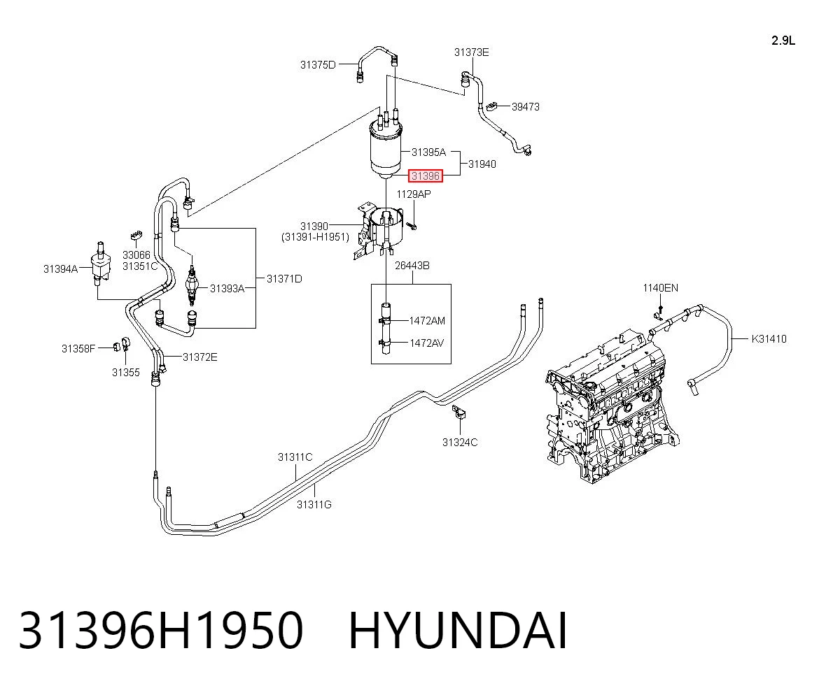 31396H1950 Hyundai/Kia