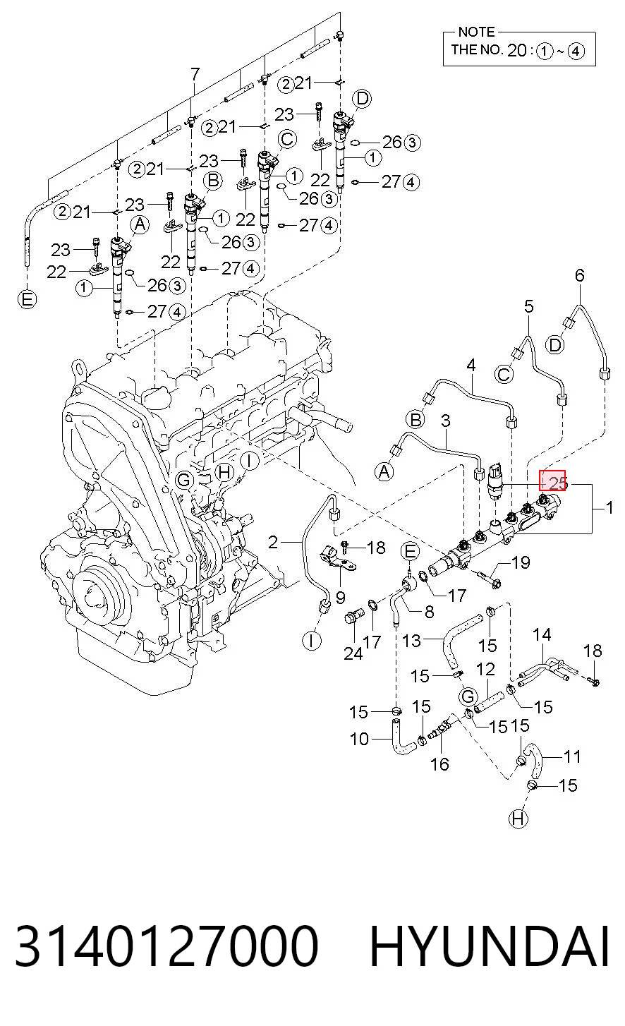 Sensor de presión de combustible 87727942 CNH