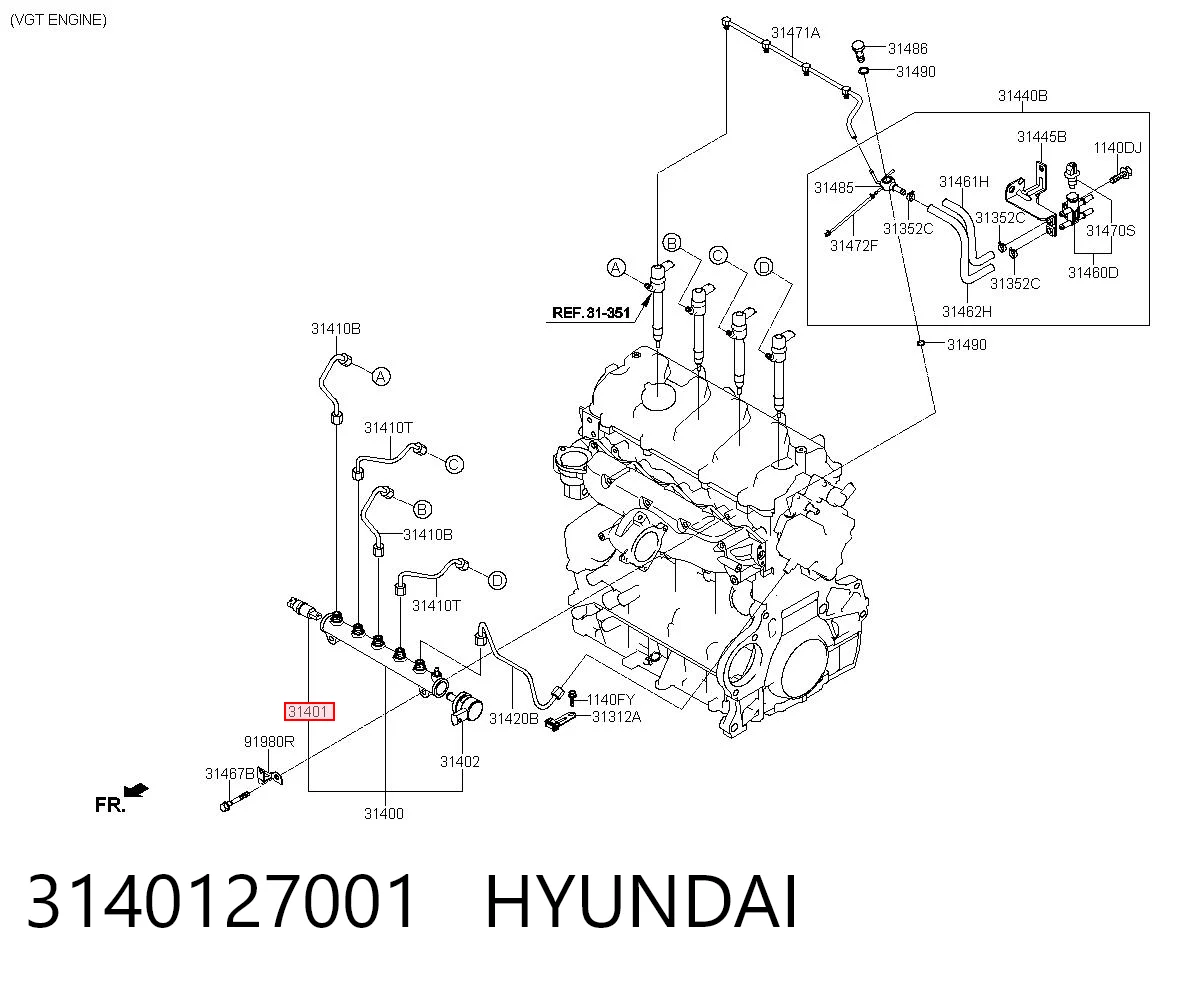 87727942 CNH Sensor de presión de combustible