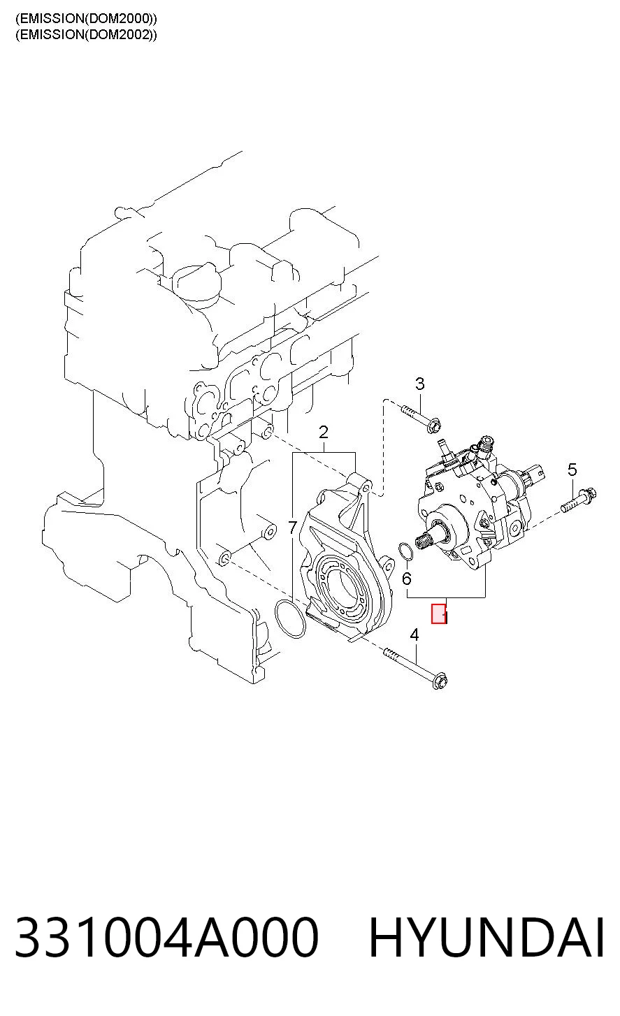 331004A000 Hyundai/Kia Bomba de inyección