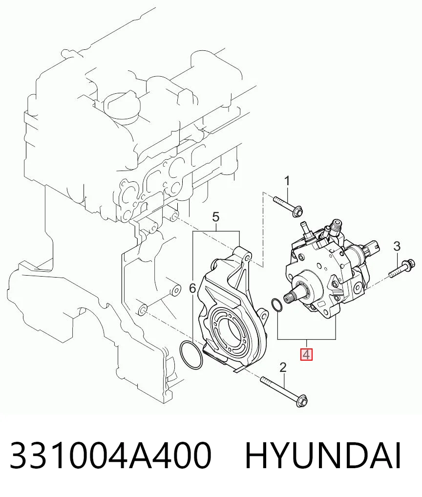 331004A400 Hyundai/Kia Bomba de inyección