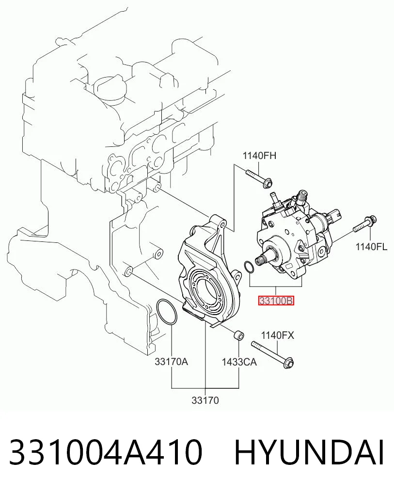 331004A410 Hyundai/Kia Bomba de inyección