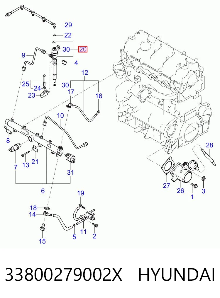 Inyectores Hyundai Tucson I SUV (JM) (2004 - 2010) precio, desde 66,79 EUR