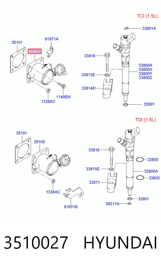 Cuerpo de aceleración completo Hyundai Accent II sedán (LC) (1999 - 2005) precio, desde 40,66 EUR