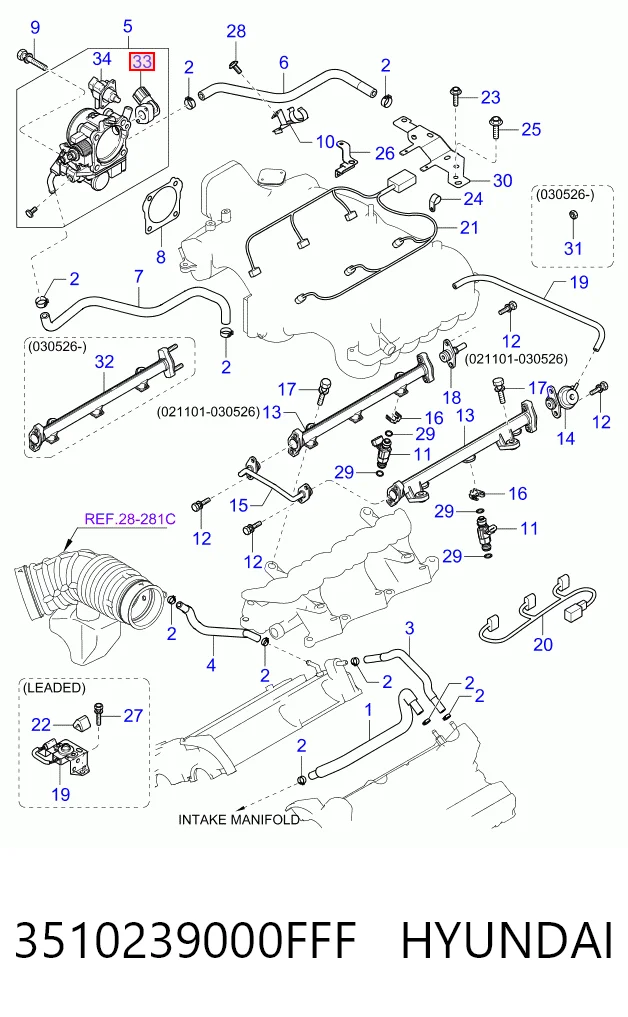 Sensor TPS para Hyundai Terracan HP