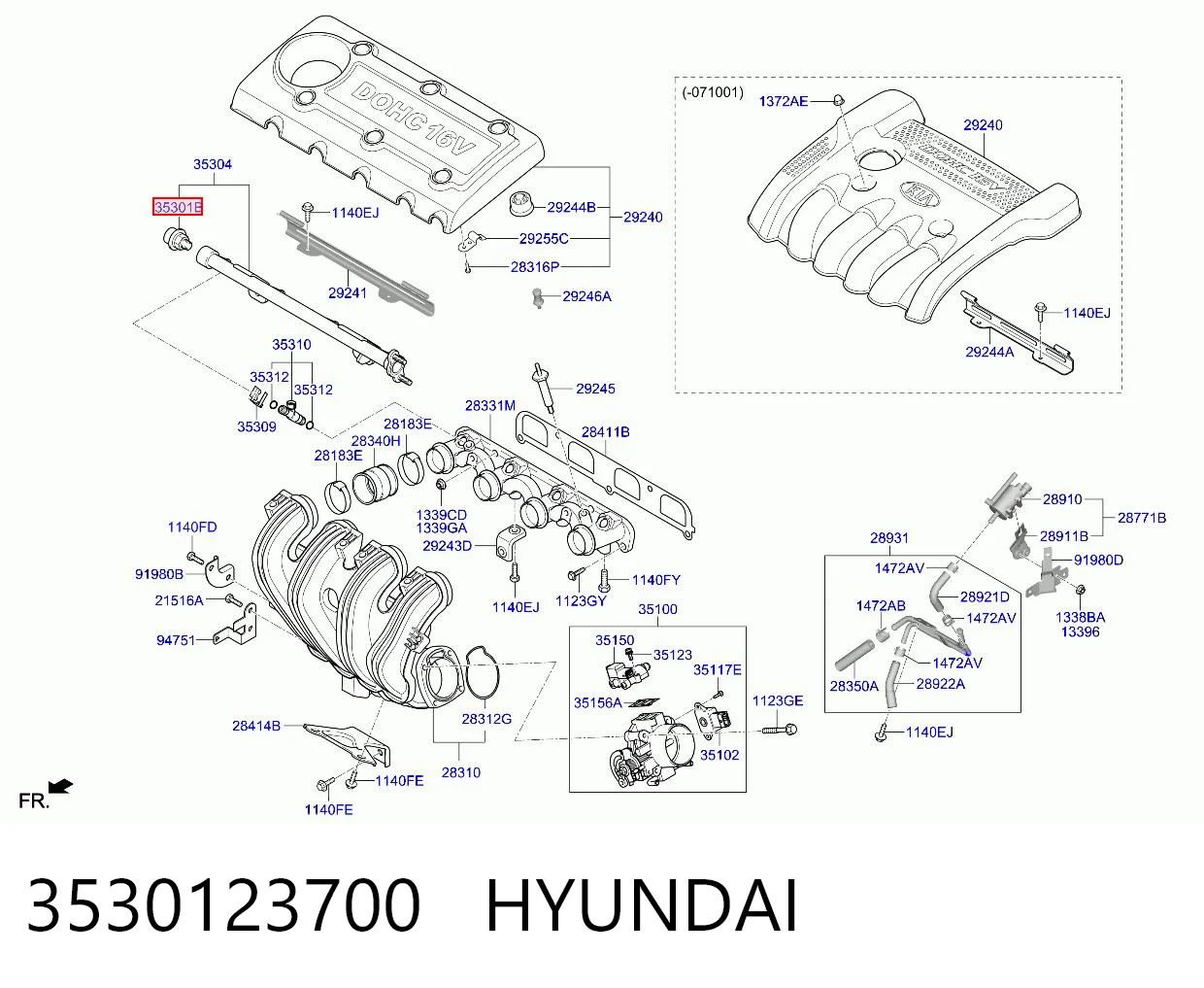 Comprar Regulador de presión de combustible Hyundai Coupe II GK