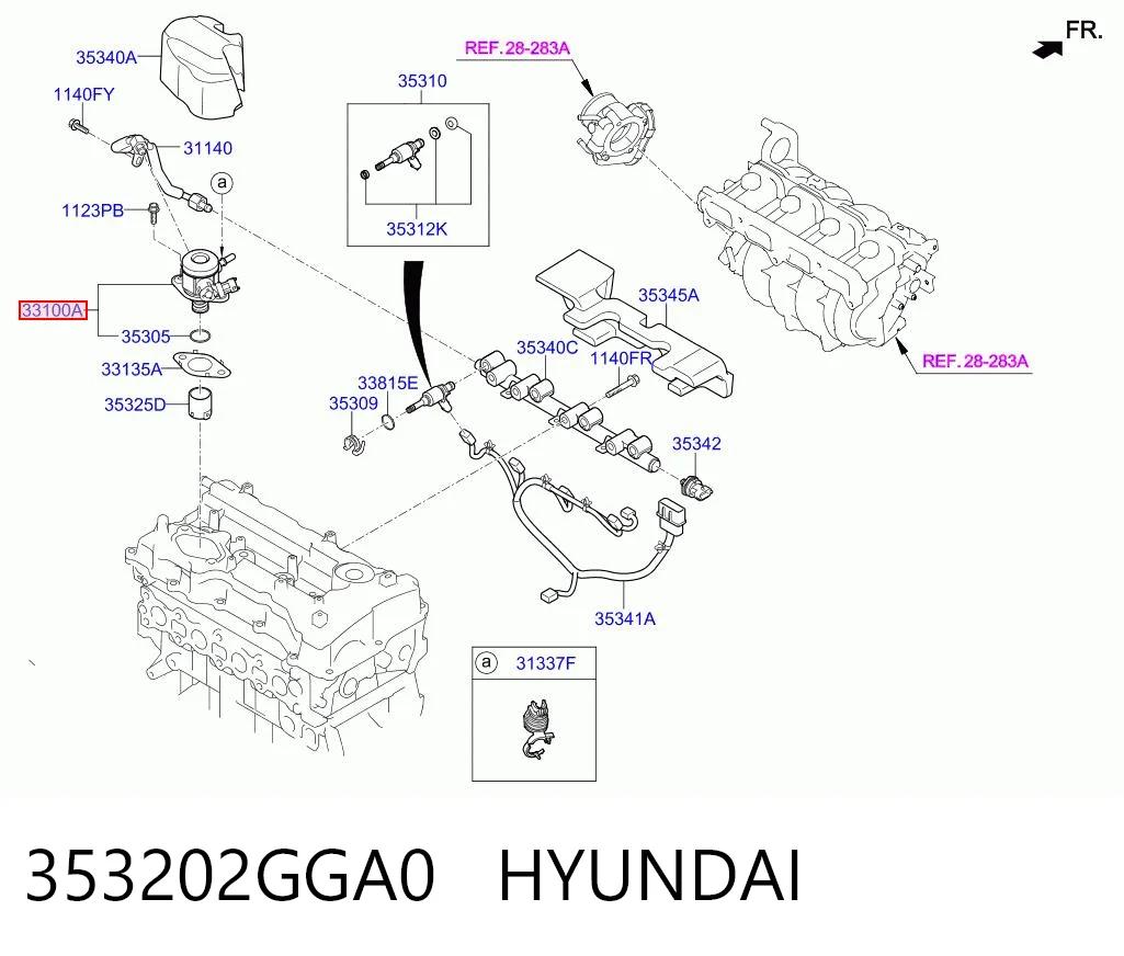 353202GGA0 Hyundai/Kia Bomba de inyección