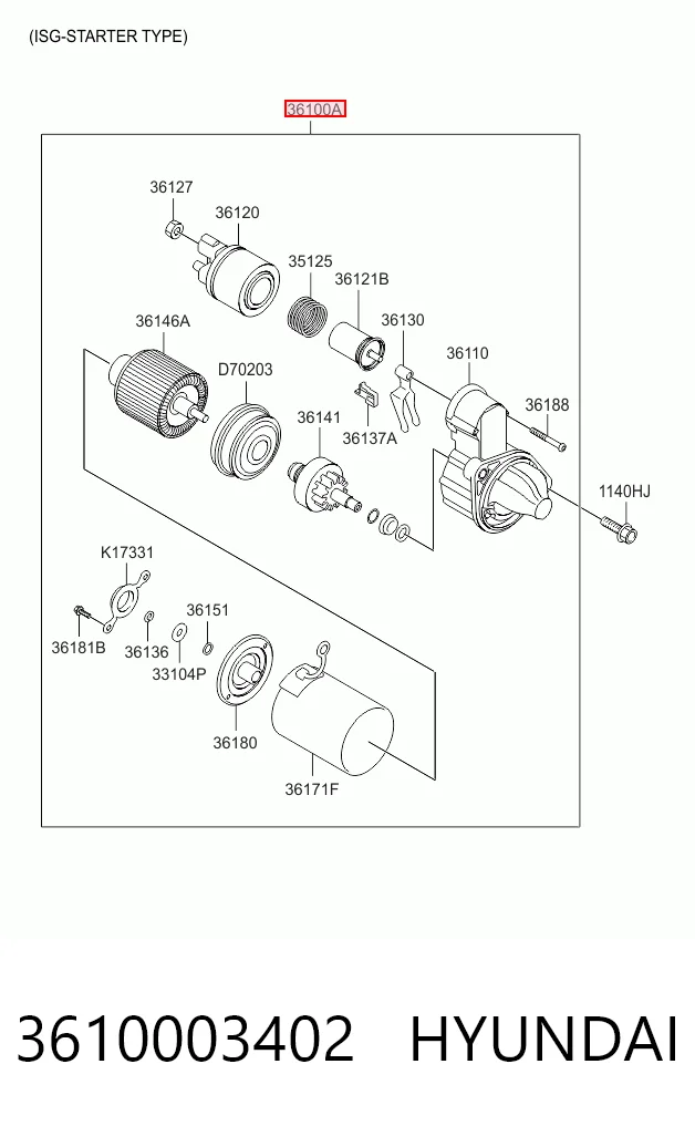 3610003402 Hyundai/Kia